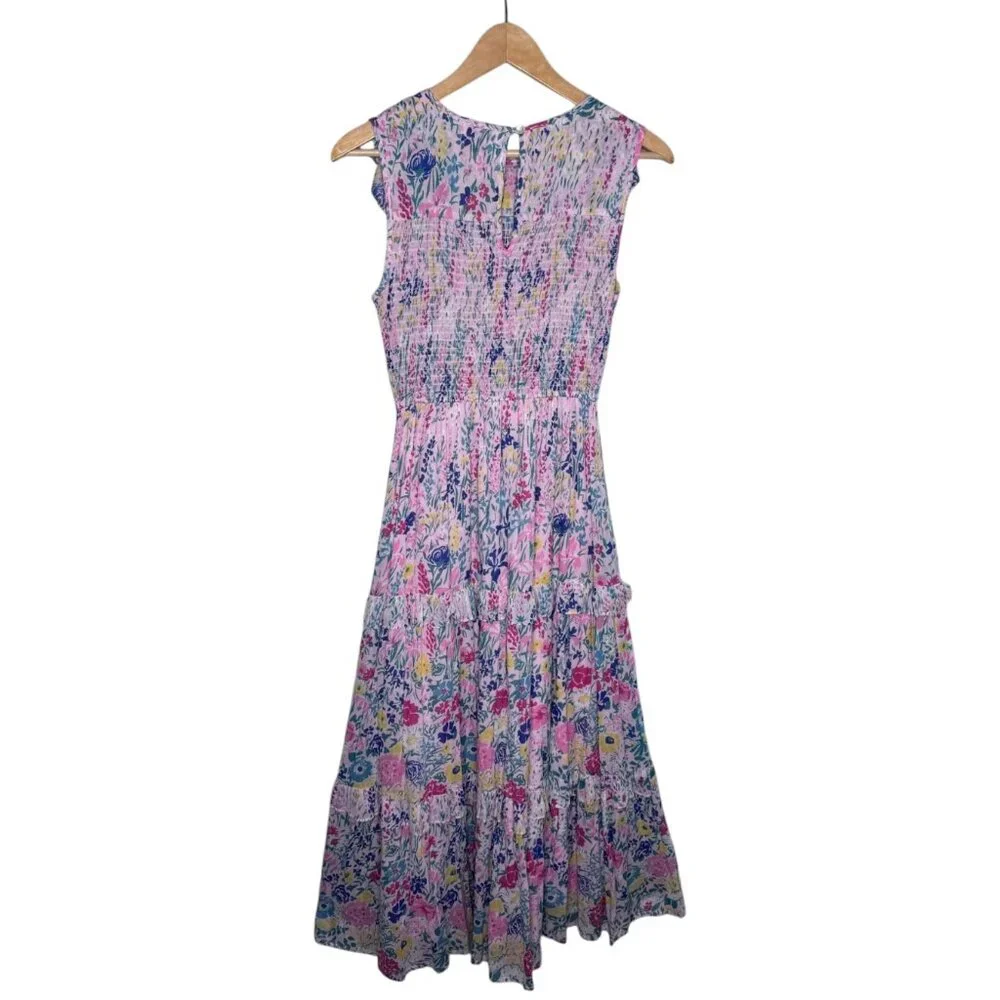 Banjanan Floral Maxi Dress Cotton S - Picture 3 of 10